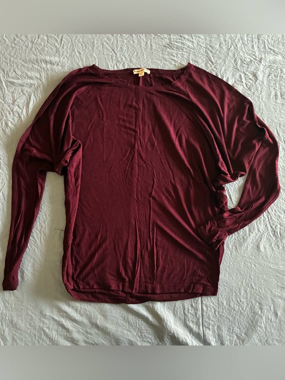 Zenana Outfitters Long Sleeve Knit Top - Wine